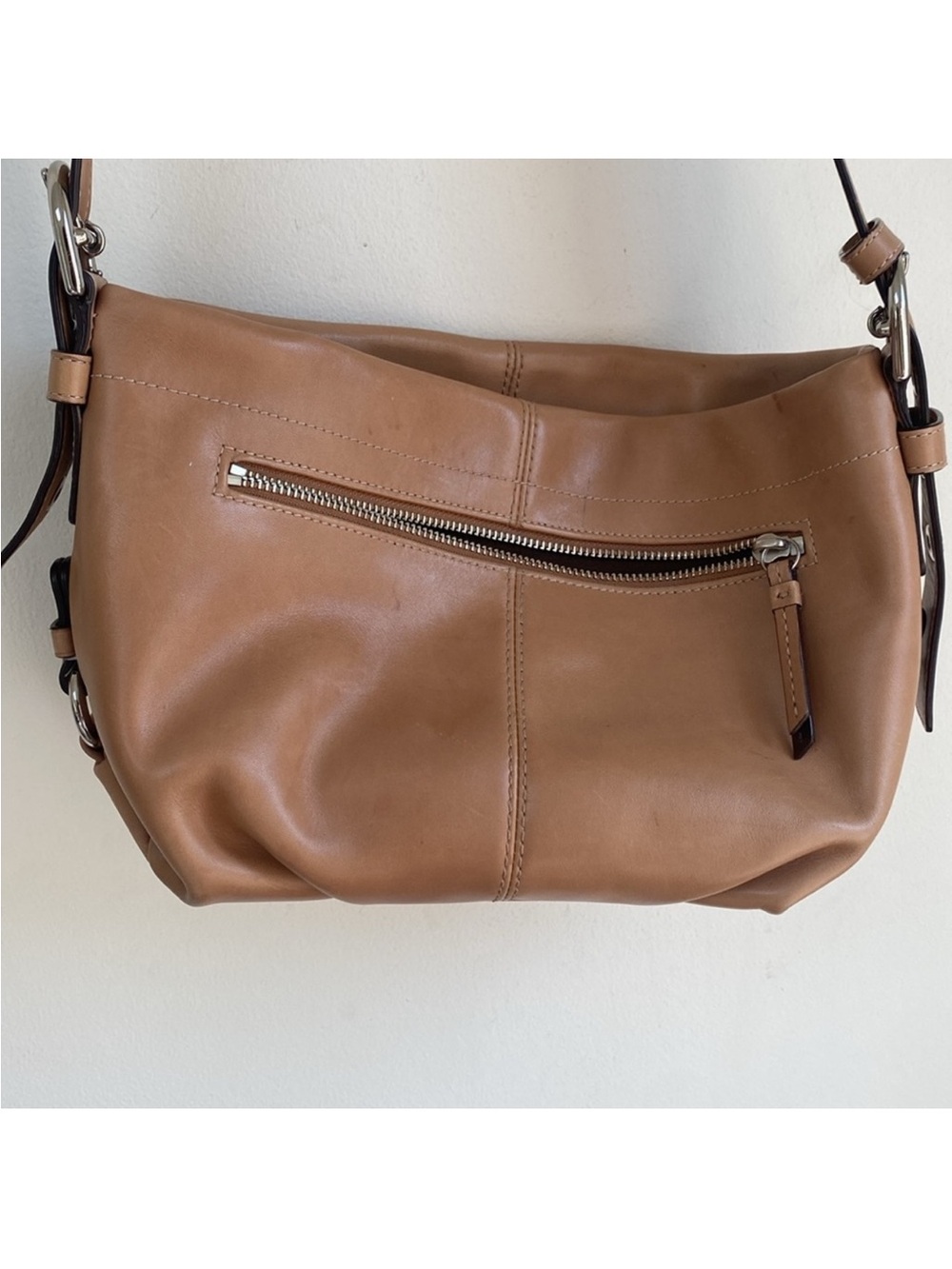 Coach Tan Leather Satchel Shoulder Bag - Picture 6 of 7